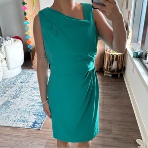 Calvin Klein blue asymmetrical sheath dress size 8